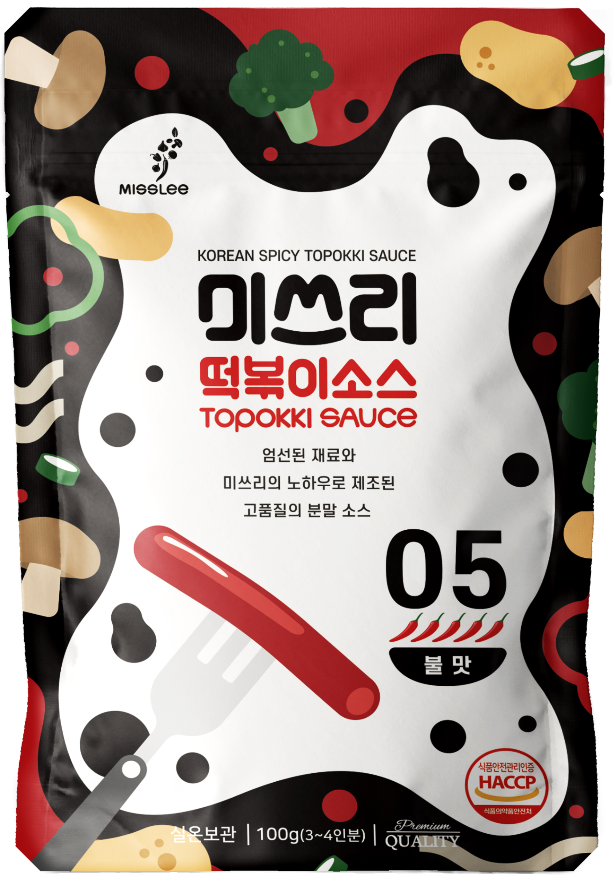 미쓰리Topokki Sauce 100g<br>(5 fiery taste) 3~4 persons