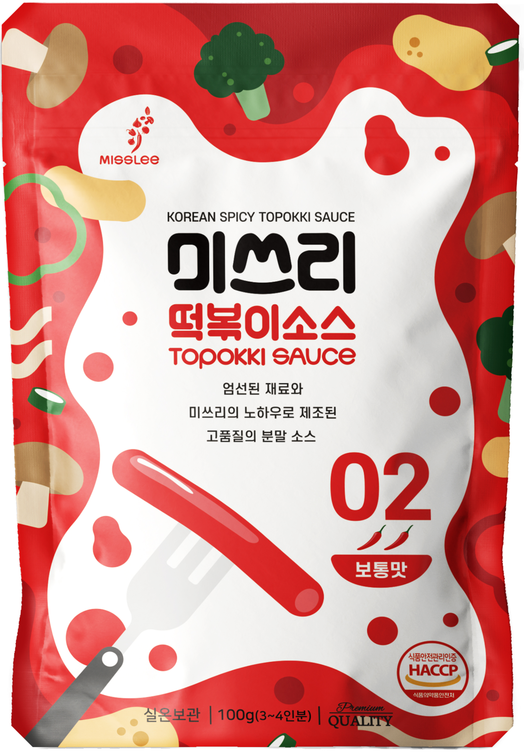 미쓰리Topokki Sauce 100g<br>(2 average) 3~4 persons  